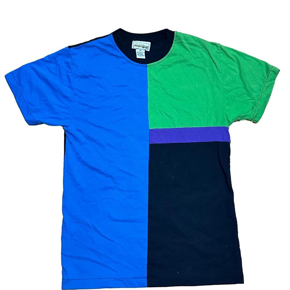 Jacques Moret 1990s Color Block Top, Medium